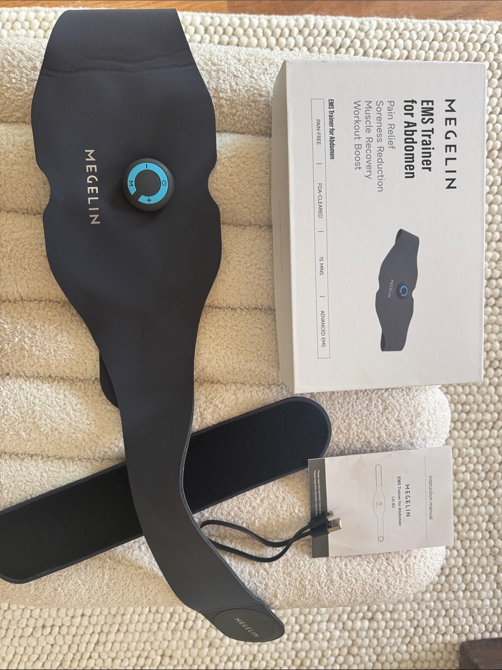 New Megelin Electrical EMS Ab Trainer Belt, 15k crunches in 15 mins  ($250)